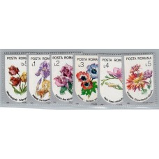 RUMANIA FLORES SERIE COMPLETA DE ESTAMPILLAS NUEVAS MINT !!!